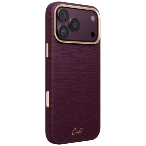 iPhone 18 Pro Max / 17 Pro Max bordó UNIQ Coehl Mirelle Magnetic Char-8886950600482 2 kép