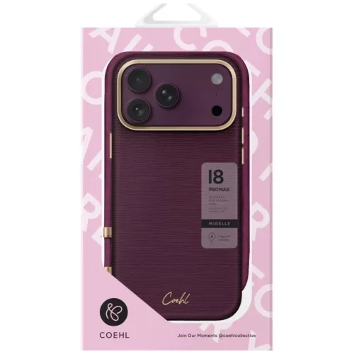 iPhone 18 Pro Max / 17 Pro Max bordó UNIQ Coehl Mirelle Magnetic Char-8886950600482 5 kép