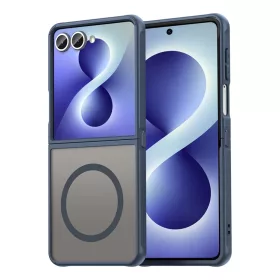  Samsung Galaxy Z Flip8 sötétkék Techsuit HaloFrost II MagSafe tok-5949419374249 1 kép