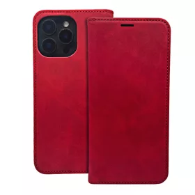Xiaomi 17T piros Smart Suede oldalra nyíló műbőr tok-5908067011487 1 kép