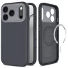 iPhone 17 Pro / 18 Pro sötétszürke Tech-Protect Uniq MagSafe CC szilikon hátlap tok