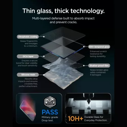 Apple iPhone 16 Pro Max / 17 Pro Max / 18 Pro Max Spigen Glas.tR EZ Fi-8800337251777 8 kép