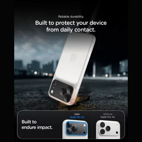 iPhone 18 Pro sötétszürke Spigen Optik Pro XL Glas.tR EZ Fit kamera-8800337251647 10 kép