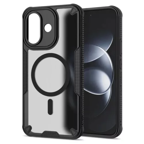 Xiaomi Redmi Note 17 Pro 5G Matt fekete Tech-Protect Rugged Shield Mag-5906302343560 3 kép