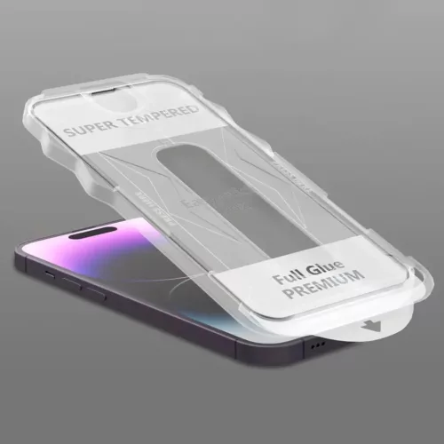  Apple iPhone 17 Pro / 18 Pro fekete keretes Full Glue edzett üveg ki-5900217509042 4 kép
