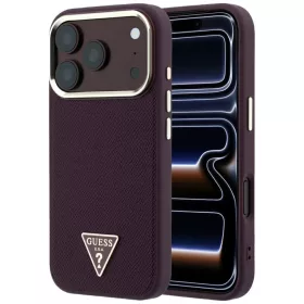 Apple iPhone 18 Pro Max / 17 Pro Max burgundi Guess Grained Triangle L-3666339654832 1 kép