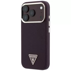 Apple iPhone 18 Pro Max / 17 Pro Max burgundi Guess Grained Triangle L-3666339654832 2 kép