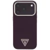 Apple iPhone 18 Pro Max / 17 Pro Max burgundi Guess Grained Triangle L-3666339654832 3 kép