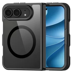   iPhone Duo fekete Dux Ducis Aimo MagSafe védőtok zsanérvédelem nélkül