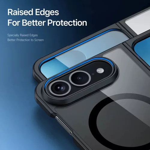 iPhone Duo fekete Dux Ducis Aimo MagSafe védőtok zsanérvédelem né-6980053733633 5 kép