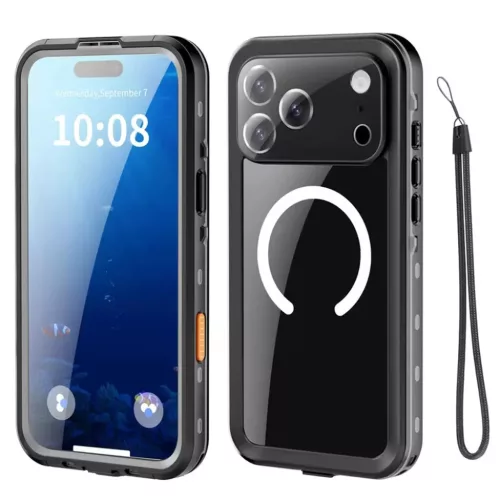 iPhone 18 Pro / iPhone 17 Pro fekete ShellBox vízálló IP68 tok-5949419385818 2 kép