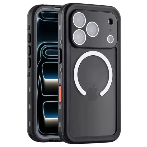 iPhone 18 Pro / iPhone 17 Pro fekete ShellBox vízálló IP68 tok-5949419385818 3 kép