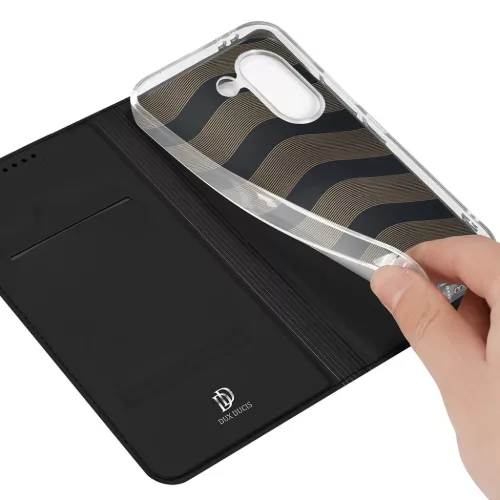 Xiaomi Poco X8 Pro fekete Dux Ducis Skin Pro oldalra nyíló fliptok-6978943388506 4 kép
