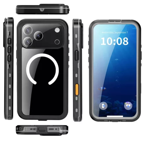 iPhone 18 Pro Max / iPhone 17 Pro Max fekete ShellBox IP68 vízálló -5949419385801 7 kép