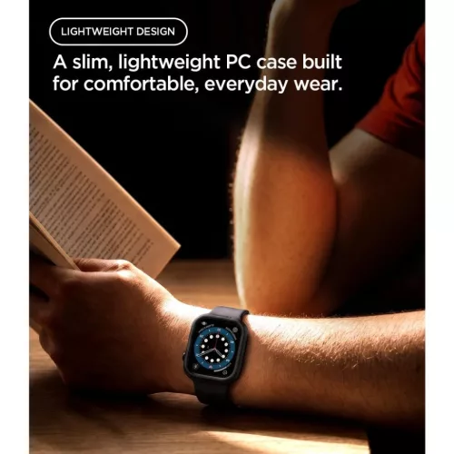Spigen Thin Fit Apple Watch 12 (46 mm) védőtok, fekete-8800337250183 5 kép