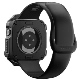  Apple Watch 12 (42 mm) matt fekete Spigen Rugged Armor védőtok-8800337250053 2 kép