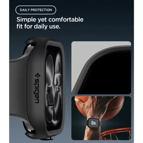  Apple Watch 12 (42 mm) fekete Spigen Thin Fit védőtok-8800337250084 7 kép