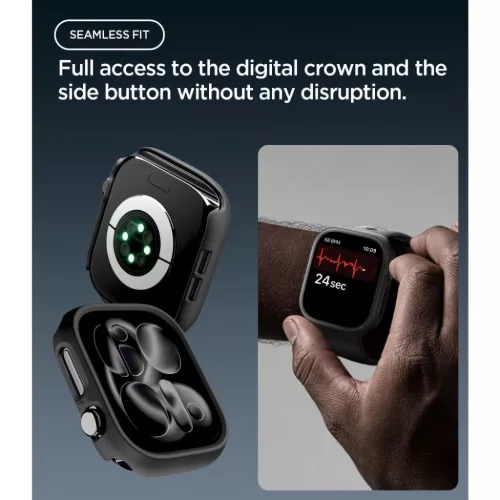  Apple Watch 12 (42 mm) fekete Spigen Thin Fit védőtok-8800337250084 9 kép