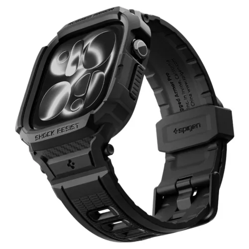  Apple Watch 12 (46 mm) matt fekete Spigen Rugged Armor Pro szíj beé-8800337250220 3 kép