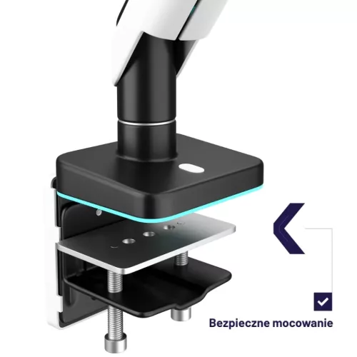 Diablo RGB X-Arm asztali monitortartó kar LED RGB világítással, 17-5904405578216 6 kép