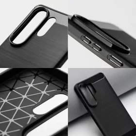 Xiaomi Redmi 17 4G / 5G - Carbon 2.0 hátlap tok, fekete