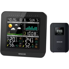   SENCOR SWS 5800 meteorológiai állomás vezeték nélküli érzékelővel, színes LCD kijelzővel
