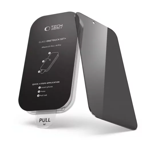 iPhone 18 Pro Tech-protect Onetouch Set Spy+ betekintésgátló üvegf-5906302343102 3 kép