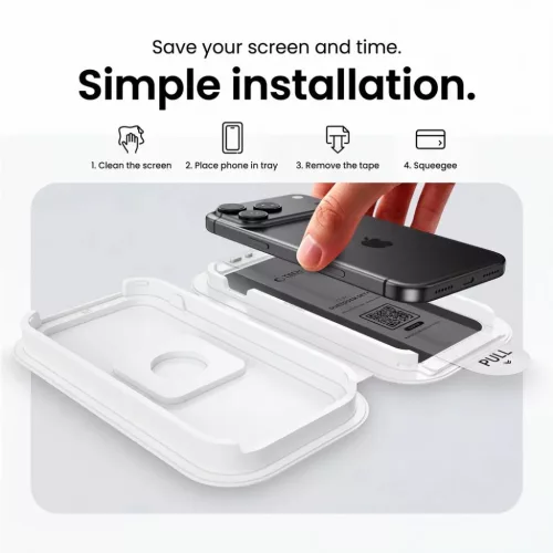 iPhone 18 Pro Max betekintésgátló edzett üveg Tech-Protect OneTouc-5906302343119 8 kép