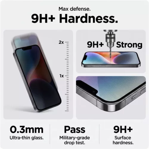 iPhone 18 Pro Max betekintésgátló edzett üveg Tech-Protect OneTouc-5906302343119 9 kép