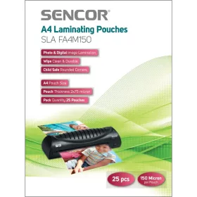 SENCOR SLA FA4M150 A4 lamináló fólia 2x75 mikron 25 db-8590669139279 2 kép