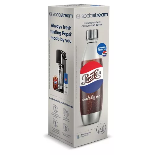 SodaStream Fuse fém szénsavasító palack 1 l Pepsi dizájn-7290119793303 3 kép
