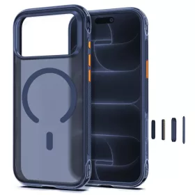 iPhone 17 Pro Max / iPhone 18 Pro Max matt mélykék Tech-protect MagA-5906302342976 2 kép