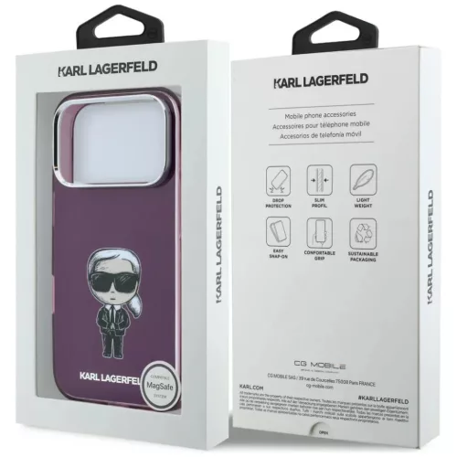 Apple iPhone 18 Pro Max / iPhone 17 Pro Max Karl Lagerfeld IML Ikonik -3666339661212 8 kép