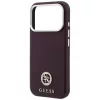 iPhone 18 Pro / 17 Pro bordó Guess szemcsés mintázatú, kerek stras-3666339653866 6 kép