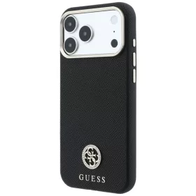 iPhone 18 Pro / 17 Pro hátlaptok – fekete Guess MagSafe tok szemcs�-3666339653781 2 kép