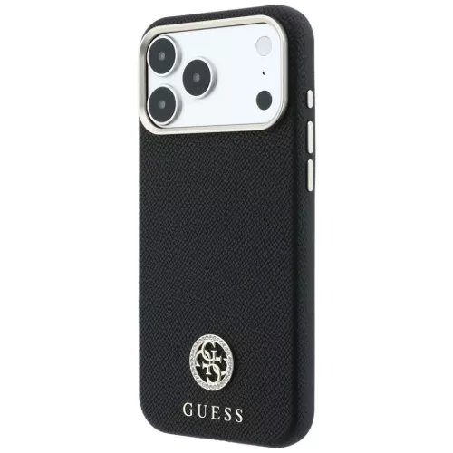 iPhone 18 Pro / 17 Pro hátlaptok – fekete Guess MagSafe tok szemcs�-3666339653781 2 kép