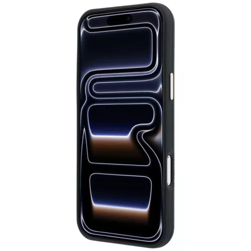 iPhone 18 Pro / 17 Pro hátlaptok – fekete Guess MagSafe tok szemcs�-3666339653781 5 kép