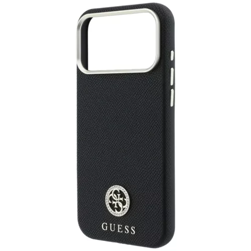 iPhone 18 Pro / 17 Pro hátlaptok – fekete Guess MagSafe tok szemcs�-3666339653781 6 kép