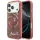iPhone 18 Pro / iPhone 17 Pro bordó Guess IML Glitter Blossom Roses MagSafe tok