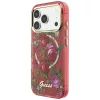 iPhone 18 Pro / iPhone 17 Pro bordó Guess IML Glitter Blossom Roses M-3666339655709 2 kép