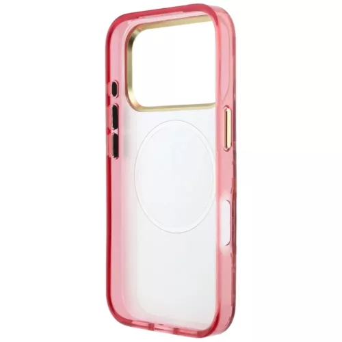 iPhone 18 Pro / iPhone 17 Pro bordó Guess IML Glitter Blossom Roses M-3666339655709 7 kép