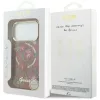 iPhone 18 Pro / iPhone 17 Pro bordó Guess IML Glitter Blossom Roses M-3666339655709 8 kép