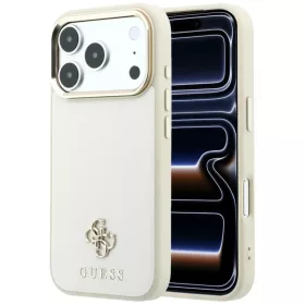 iPhone 18 Pro / iPhone 17 Pro készülékhez való bézs Guess Saffian-3666339652784 1 kép
