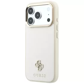 iPhone 18 Pro / iPhone 17 Pro készülékhez való bézs Guess Saffian-3666339652784 2 kép