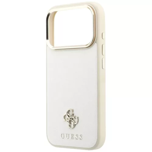 iPhone 18 Pro / iPhone 17 Pro készülékhez való bézs Guess Saffian-3666339652784 6 kép