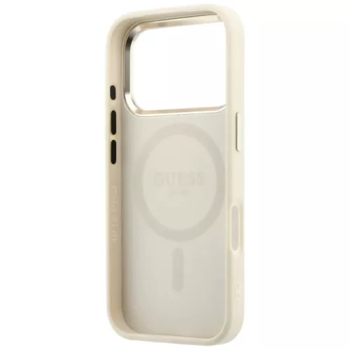 iPhone 18 Pro / iPhone 17 Pro készülékhez való bézs Guess Saffian-3666339652784 7 kép