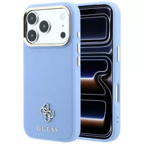 iPhone 18 Pro / 17 Pro világoskék Guess Saffiano Small 4G & Classic -3666339652708 1 kép
