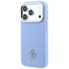 iPhone 18 Pro / 17 Pro világoskék Guess Saffiano Small 4G & Classic -3666339652708 2 kép