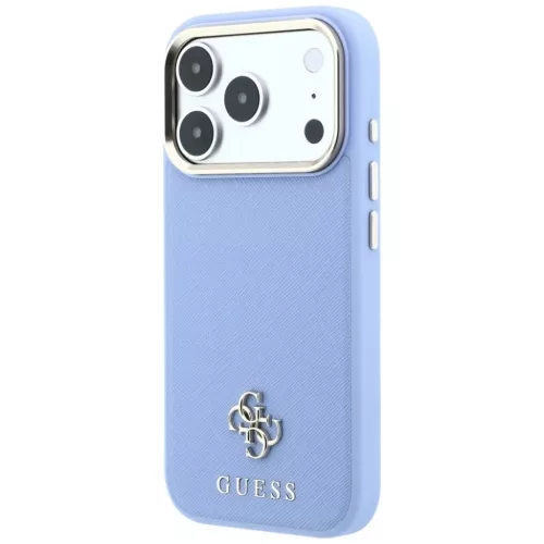 iPhone 18 Pro / 17 Pro világoskék Guess Saffiano Small 4G & Classic -3666339652708 2 kép