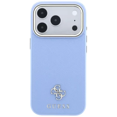 iPhone 18 Pro / 17 Pro világoskék Guess Saffiano Small 4G & Classic -3666339652708 3 kép